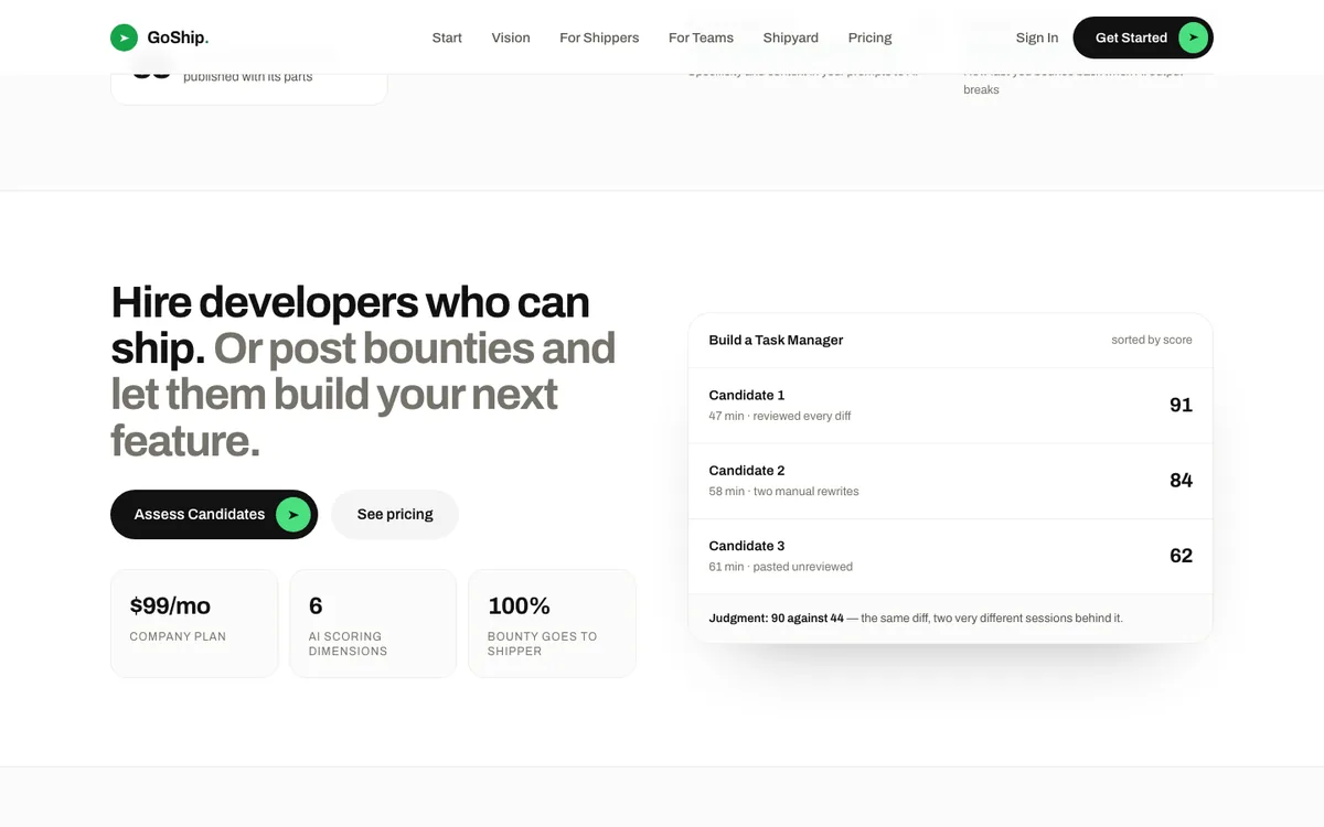GOSHIP website