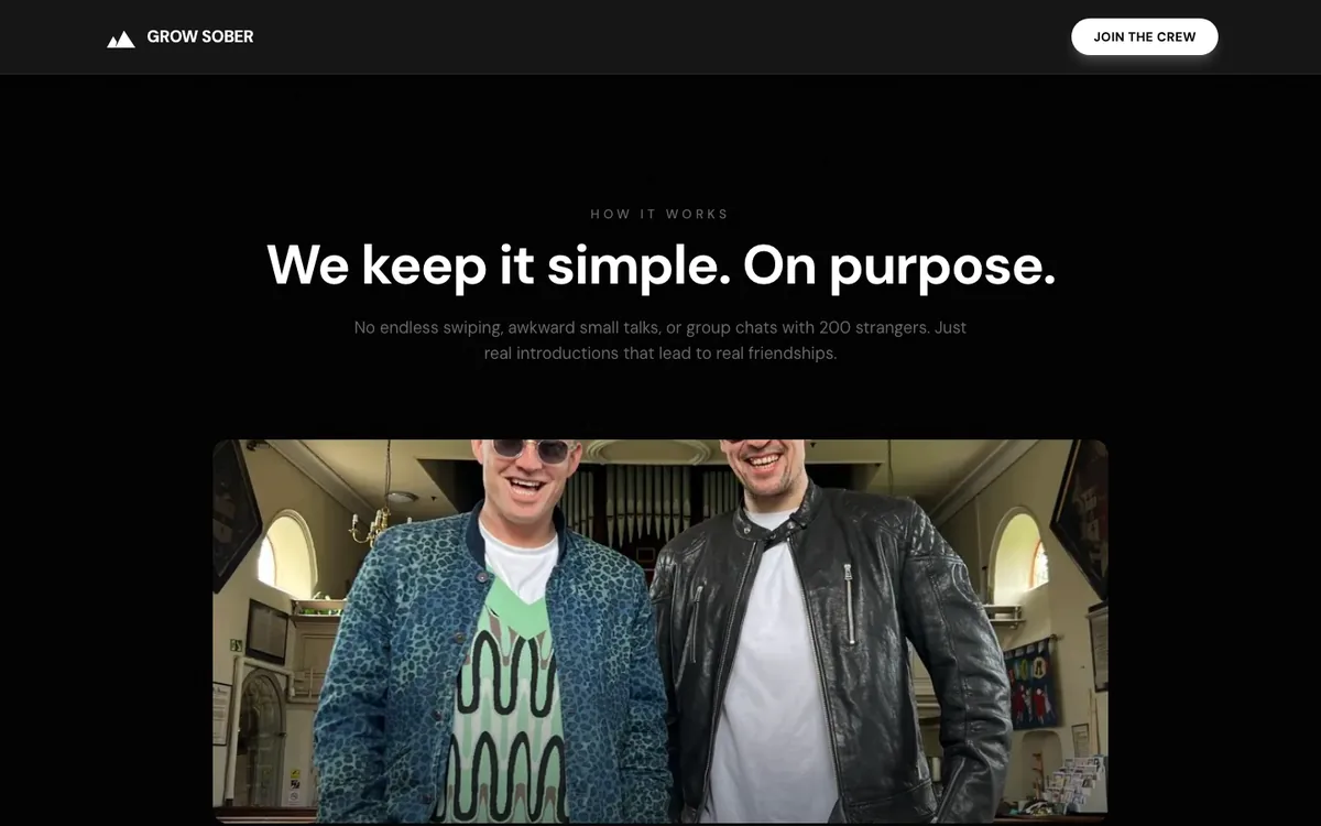 GROWSOBER website